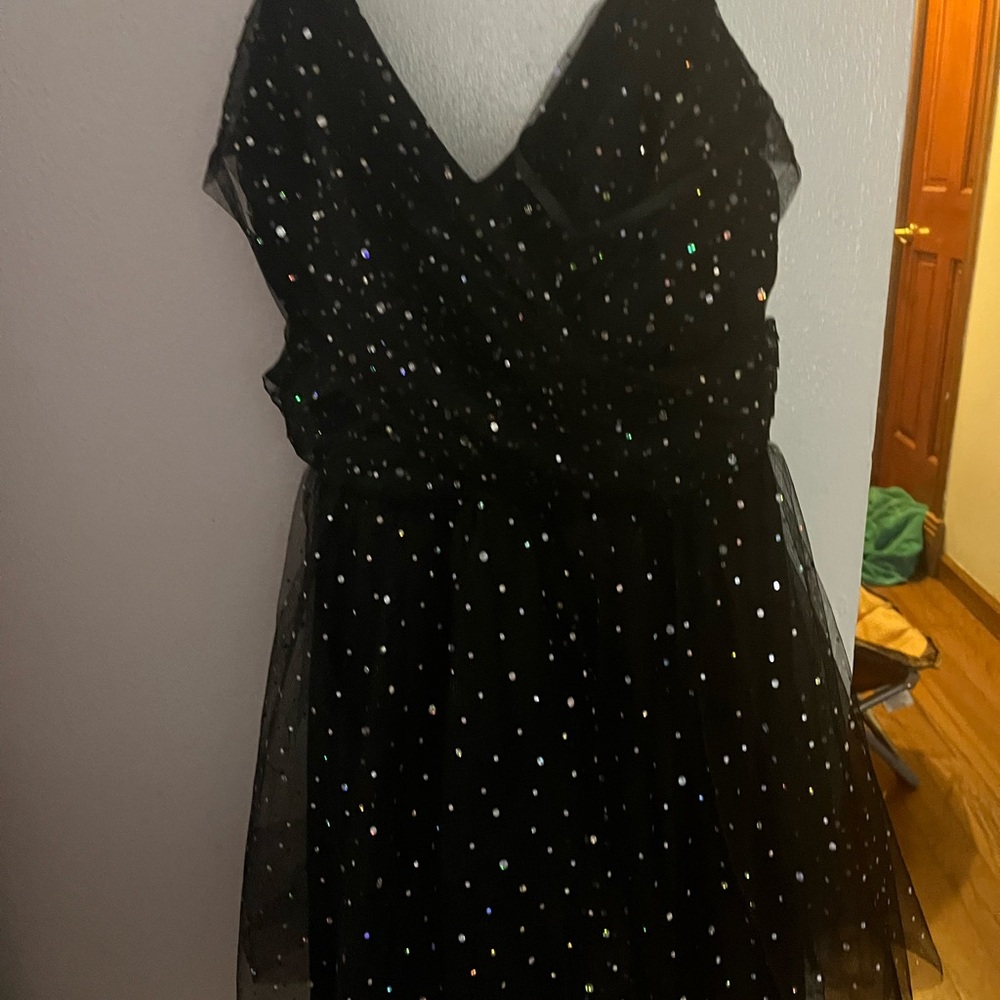 Black Sequin Mini Dress New with Tags Windsor size Medium